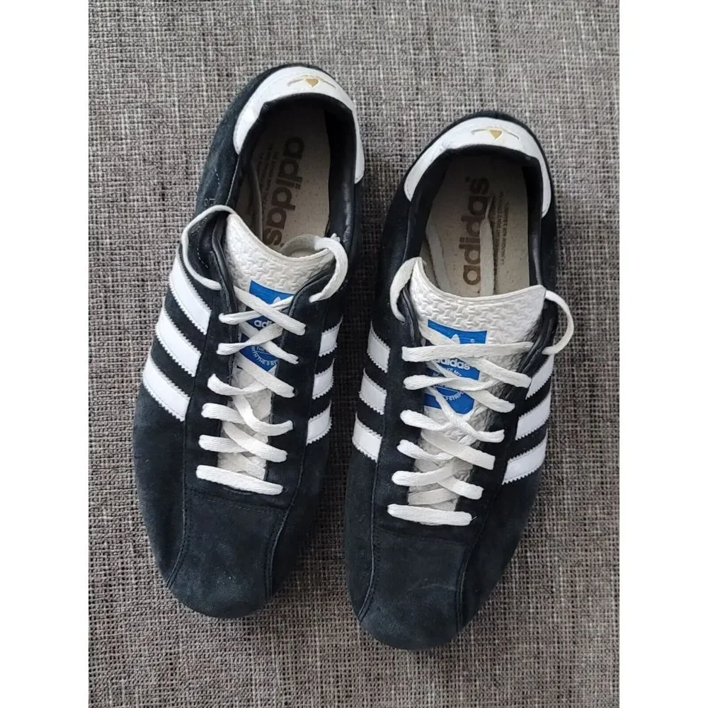 Adidas Men's Vtg Gerd Müller Black‎ Suede Football Soccer Boots Cleats Size 11.5